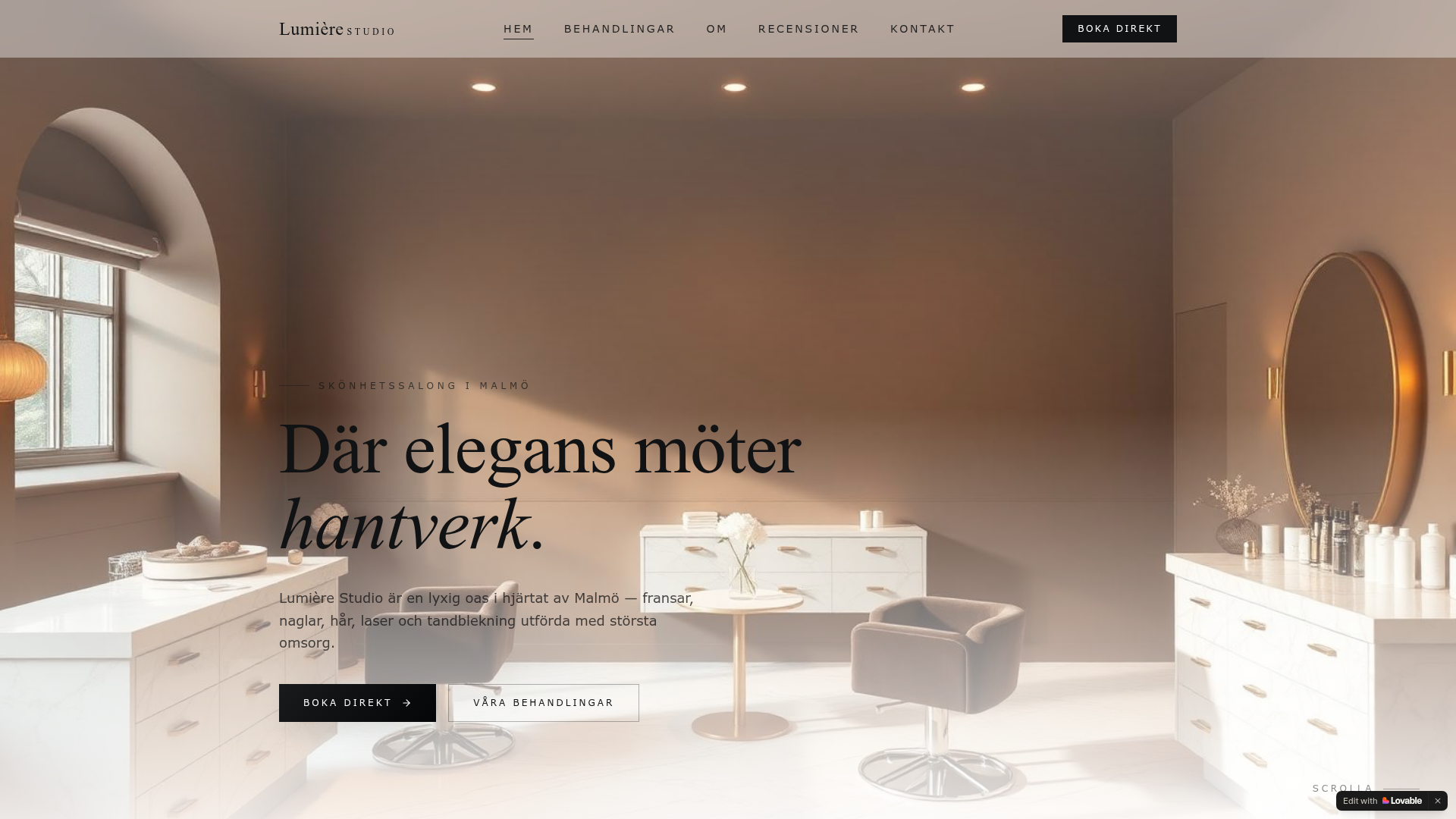 Webbplats för Lumière